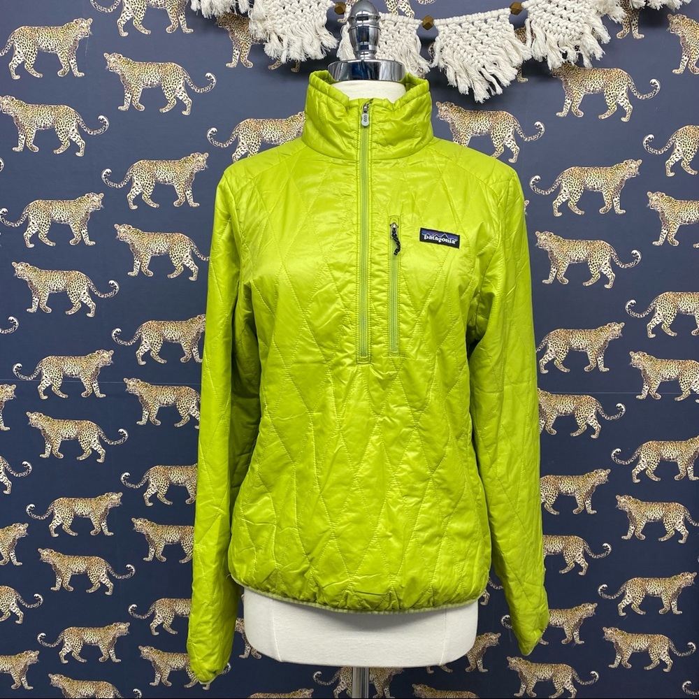 Patagonia Lime Green Nano Puff Pullover